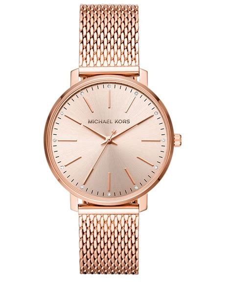 michael kors pyper rose gold-tone mesh watch|Michael Kors pyper.